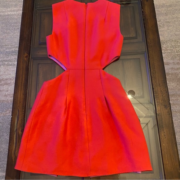 BCBGMaxAzria Cutout Bow Colorblock Dress - Picture 12 of 13